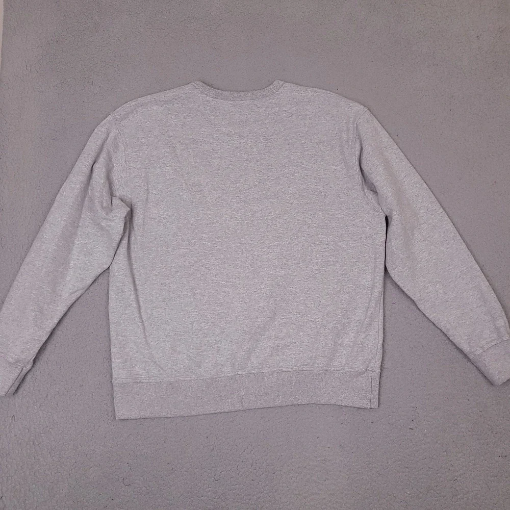 Champion Sweatshirt‎ Mens XL Gray Vertical Script Logo Crewneck Pullover